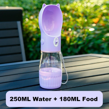 2 In 1 Pet Water Bottle